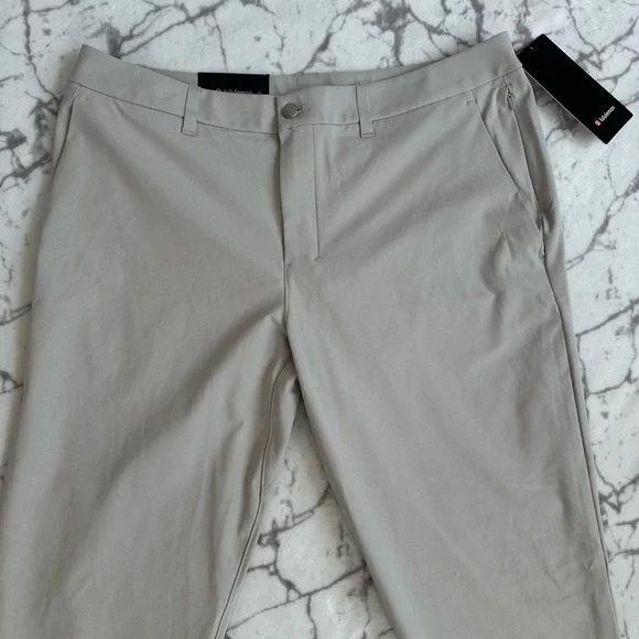 Lululemon Men's ABC Slim-Fit 5 Pocket Pant Warpstreme Grey Size 36 NEW - Picture 2 of 10